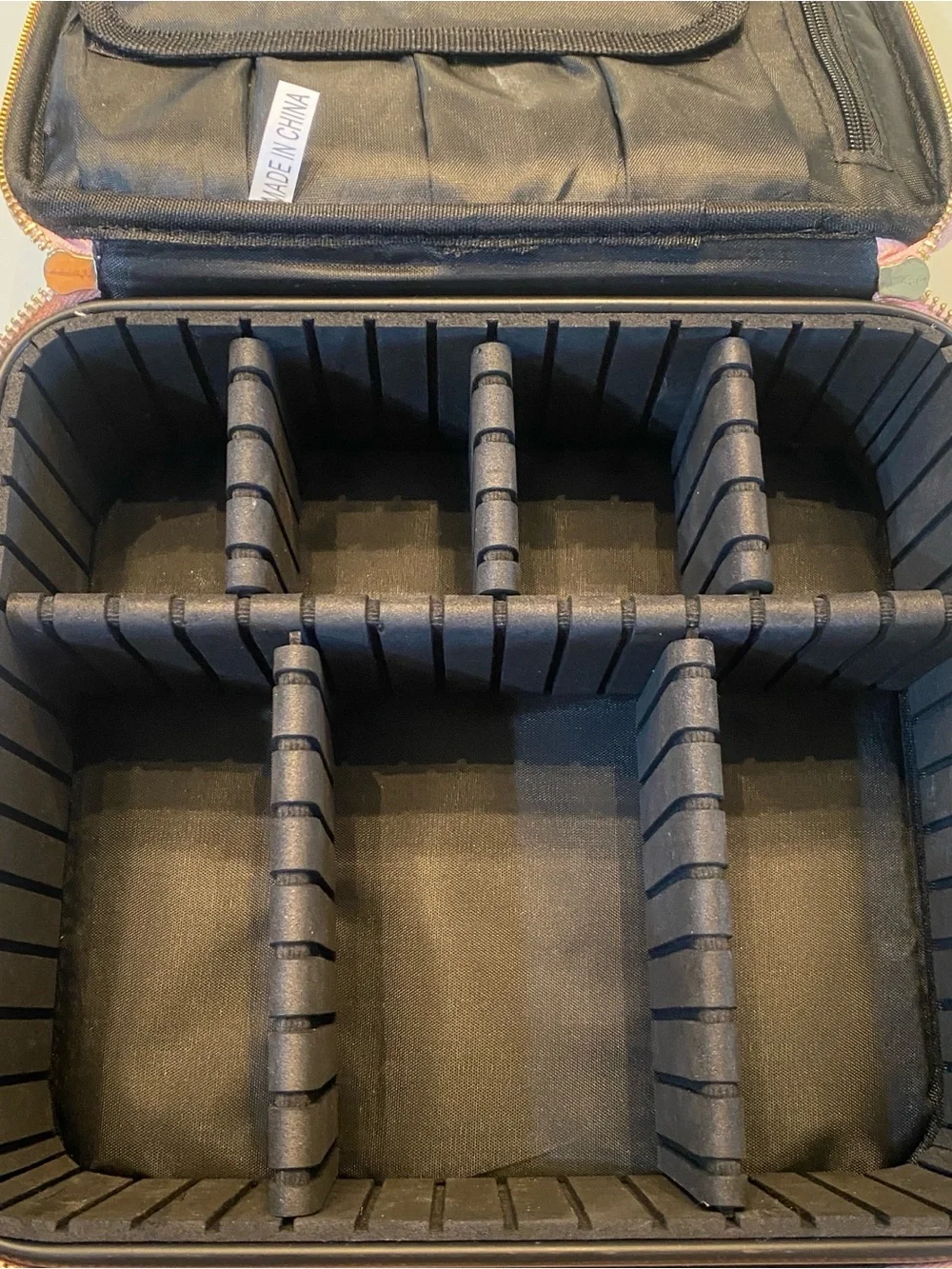 Byser Adjustable Travel Makeup Train Case - Blush Pink